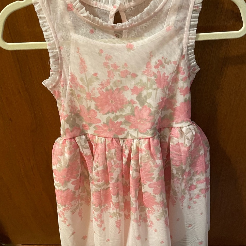 Zhenzi Pink and White Floral Girls Dress Size 8 NWOT - Picture 10 of 10